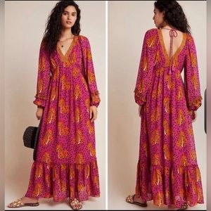 Anthropology Farm Rio maxi dress size small